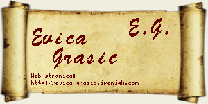Evica Grašić vizit kartica